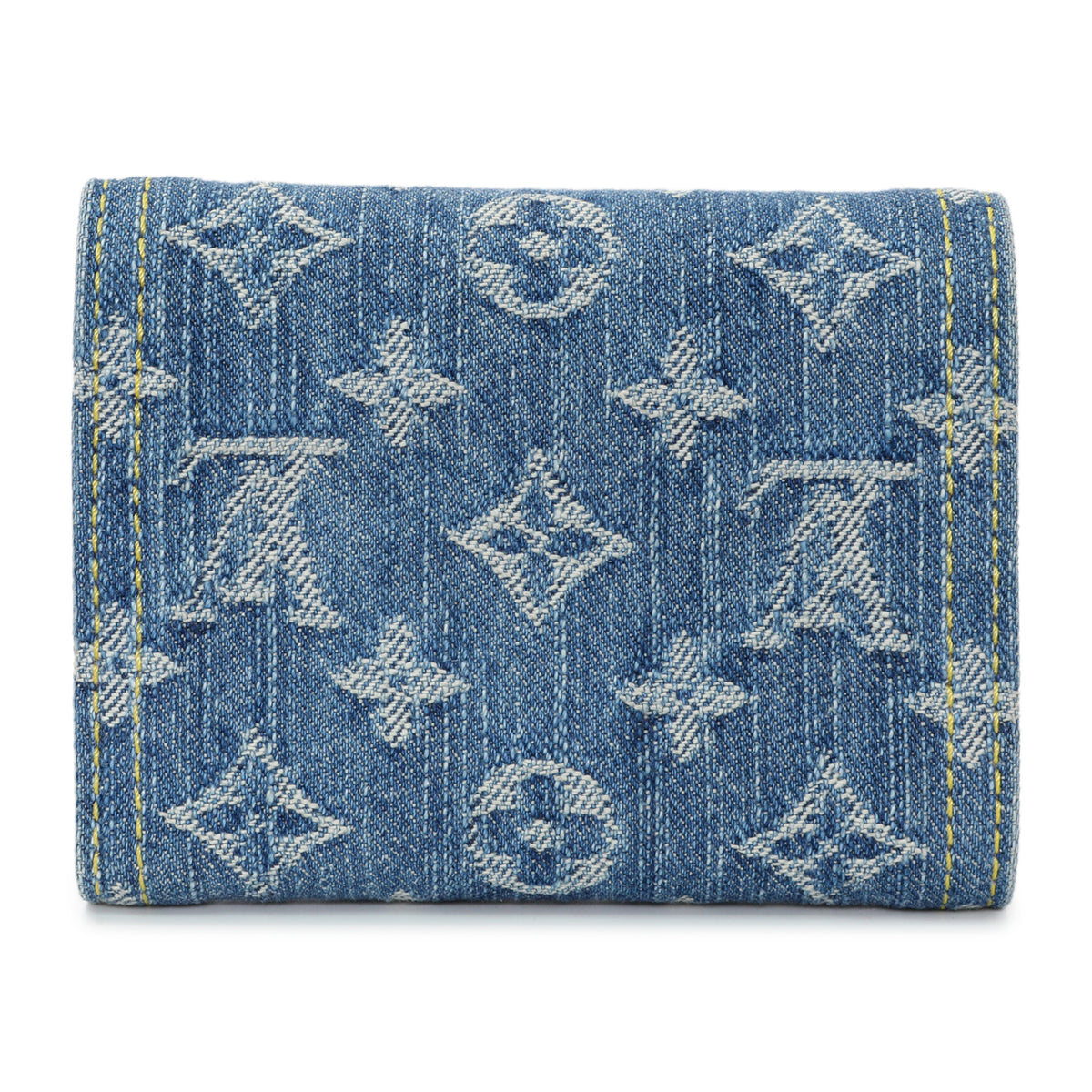 Louis Vuitton Blue Denim Monogram Jacquard Victorine Wallet Accessories Louis Vuitton