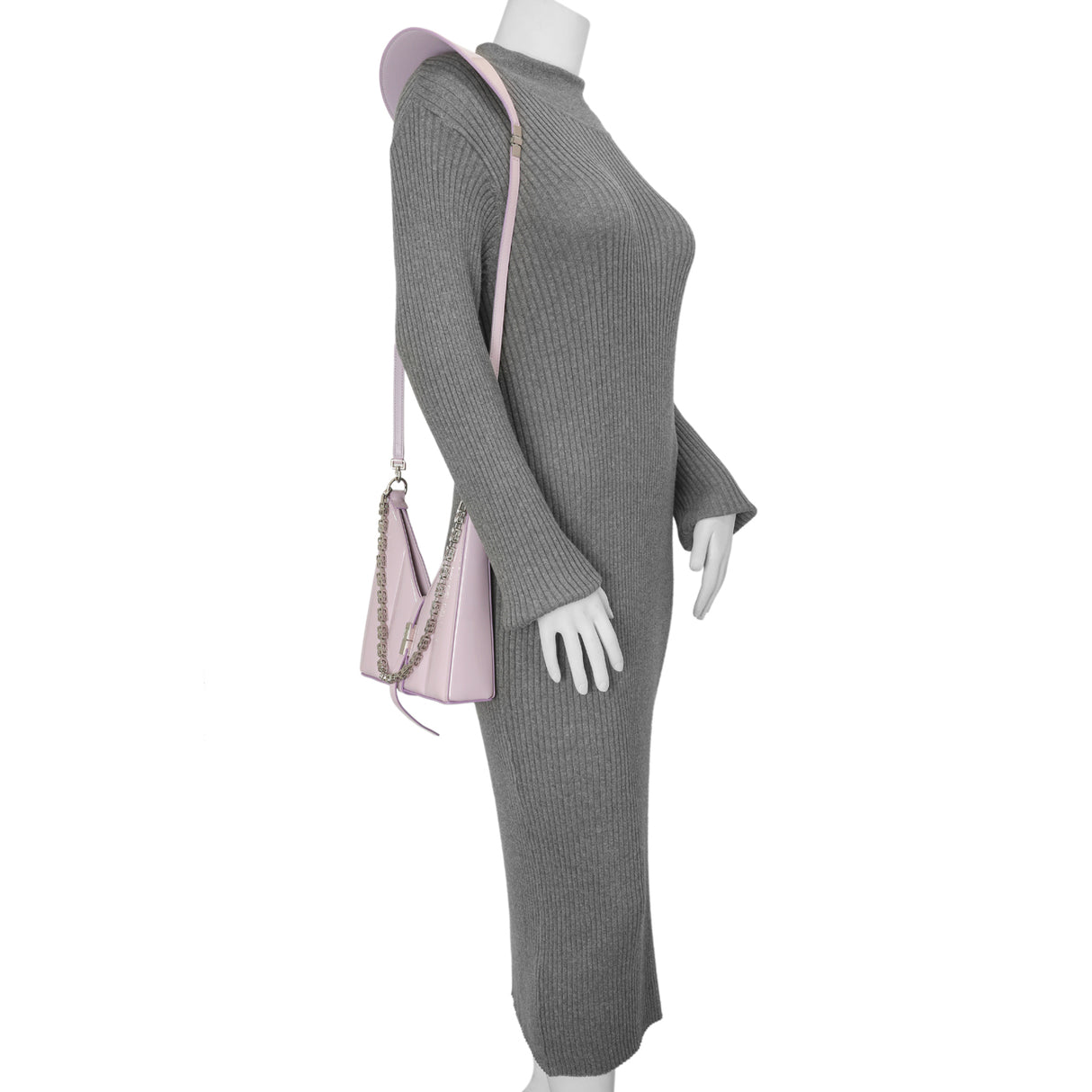 Givenchy Lilac Padded Patent Small Cut Out Shoulder Bag Handbags Givenchy