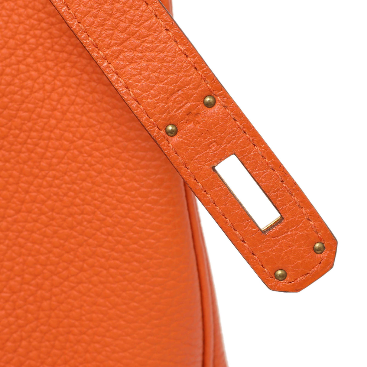 Hermes Orange Clemence Birkin 35 Handbags Hermes