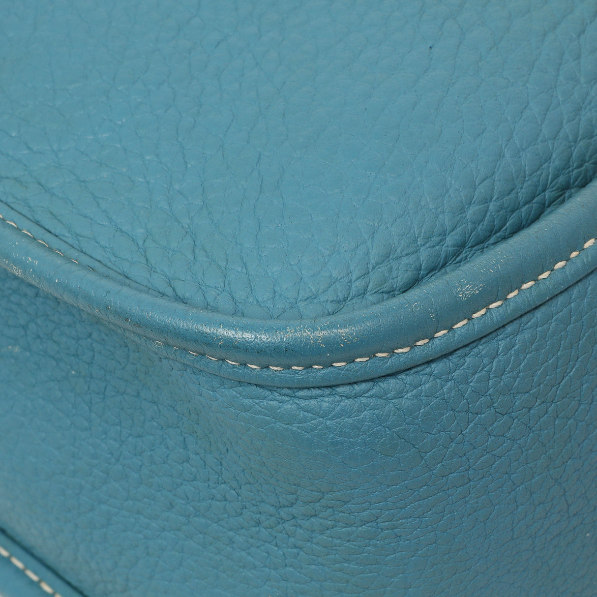 Hermes Blue Jean Clemence Evelyne III GM Handbags Hermes