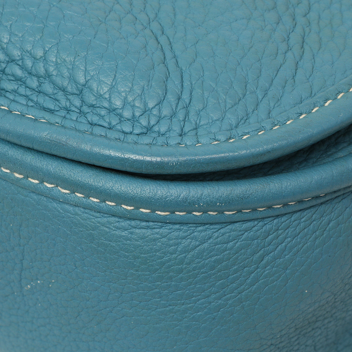 Hermes Blue Jean Clemence Evelyne III GM Handbags Hermes