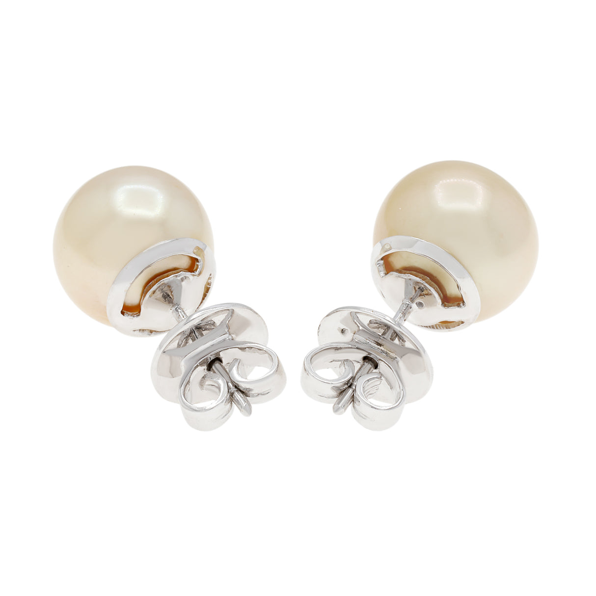 14K White Gold South Sea Pearl Stud Earrings Fine Jewellery Modaselle