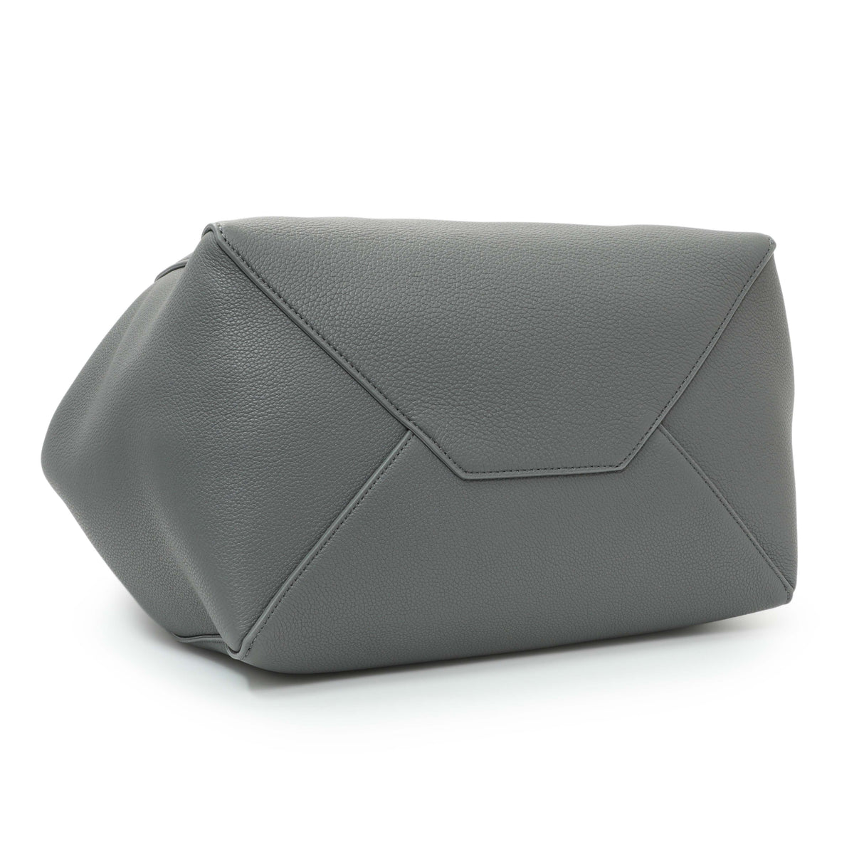 Celine Grey Soft Grained Calfskin Medium Belt Cabas Phantom Handbags Celine