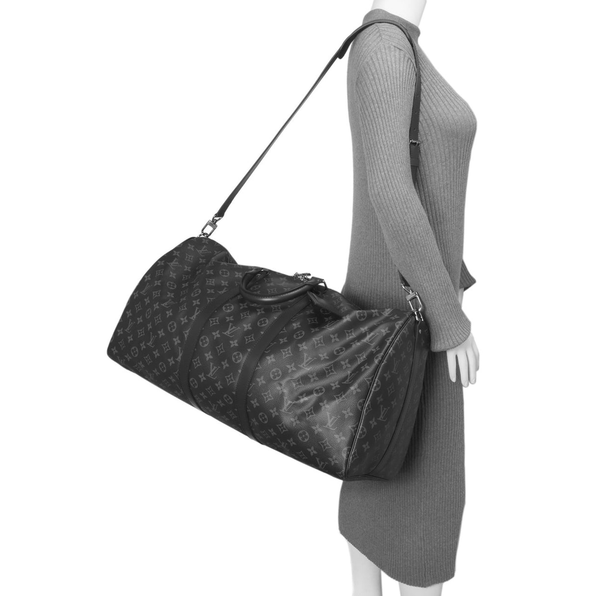 Louis Vuitton Monogram Eclipse Keepall Bandouliere 55 Louis Vuitton