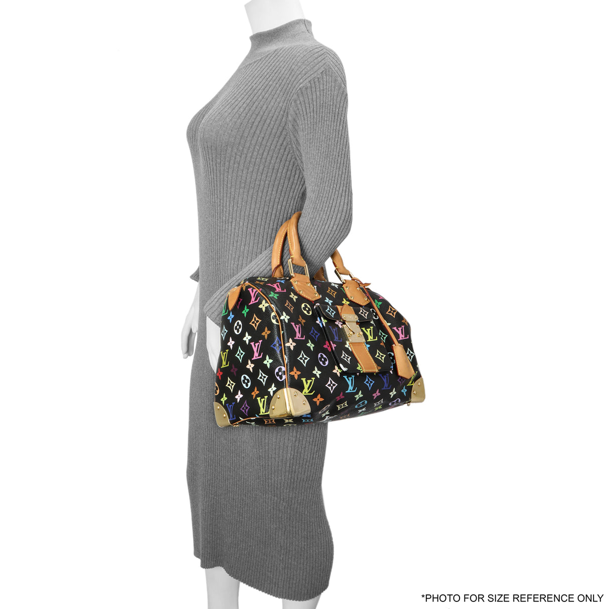 Louis Vuitton Black Monogram Multicolor Speedy 30 Handbags Louis Vuitton