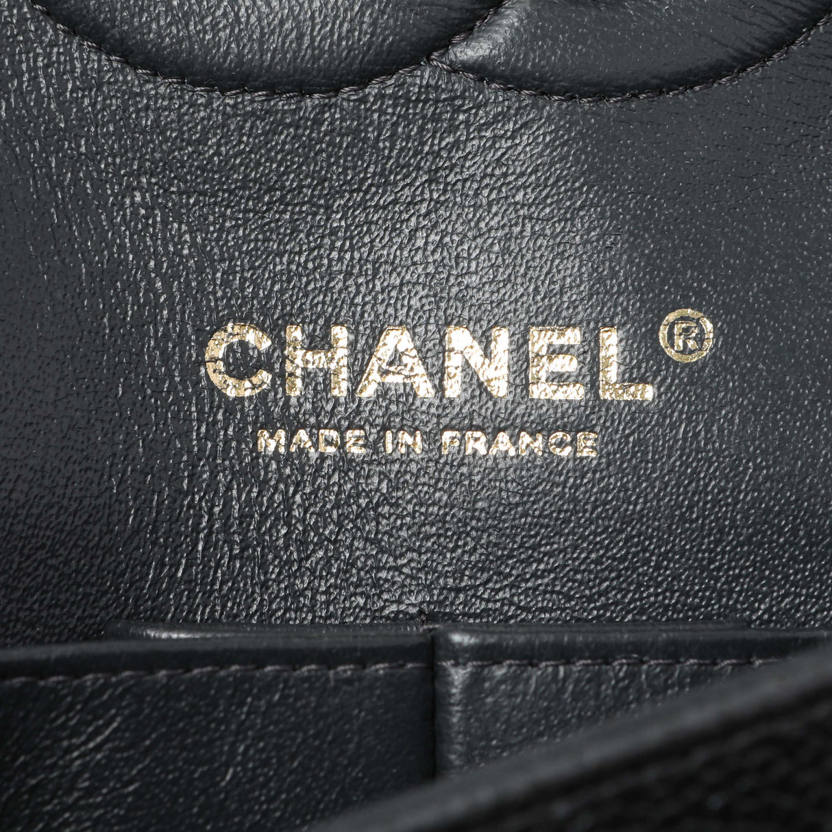 Chanel Dark Grey Caviar Medium Classic Double Flap