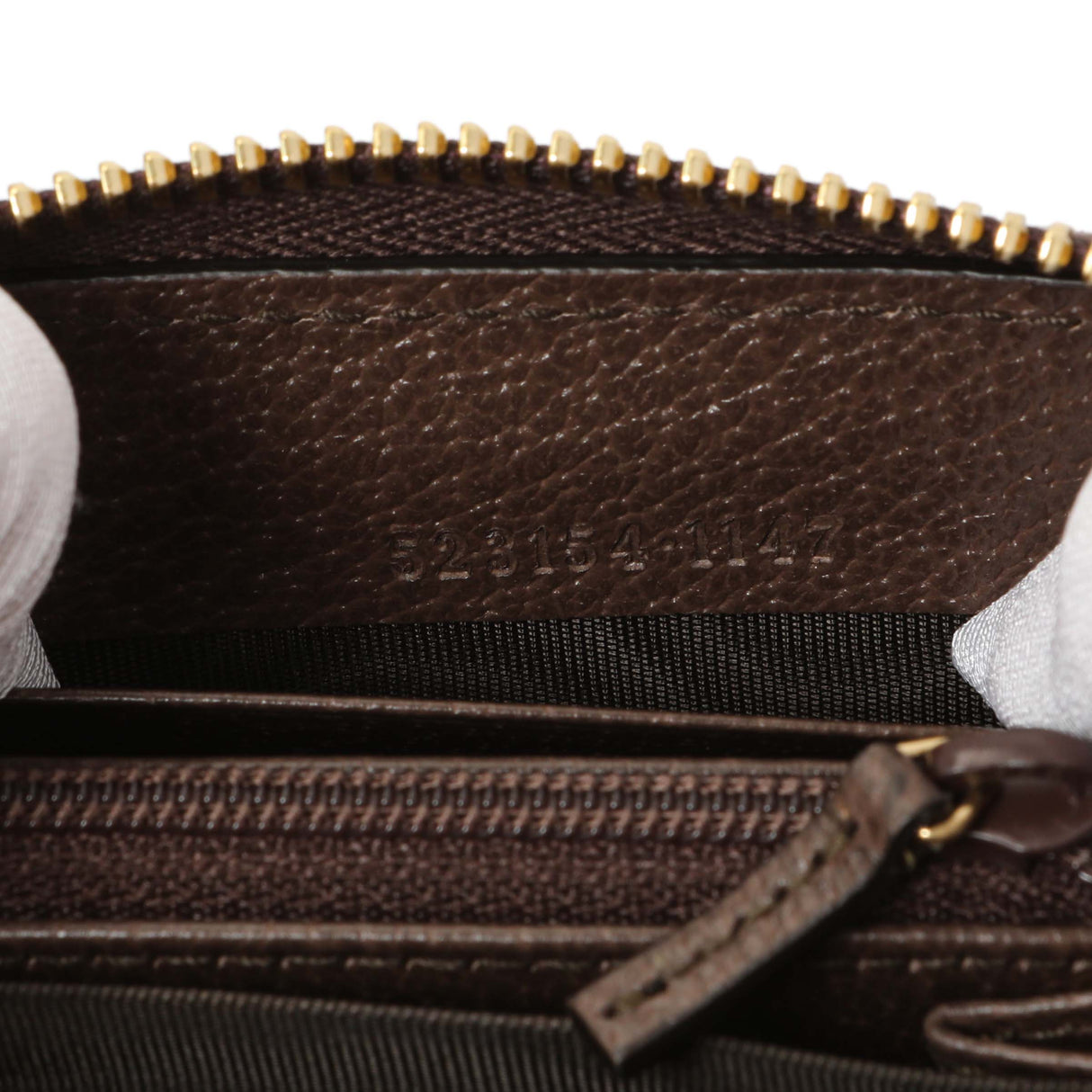 Gucci GG Supreme Monogram Web Ophidia Zip Around Wallet Accessories Gucci