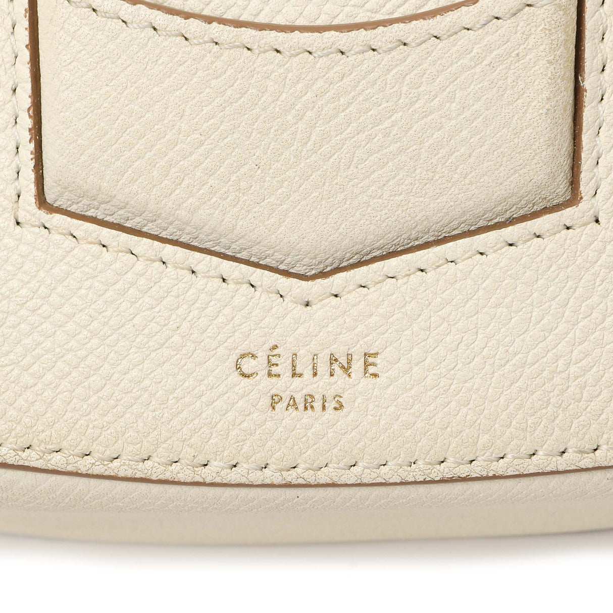 Celine Ivory Grained Calfskin Small Trotteur Handbags Celine