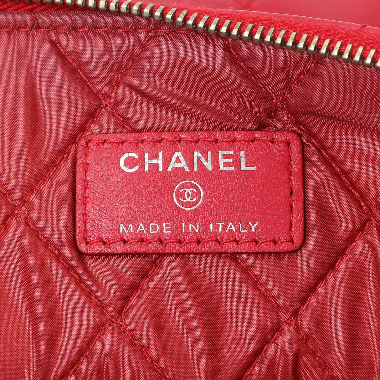 Chanel Pink Quilted Lambskin Medium Cosmetic Case Accessories Chanel