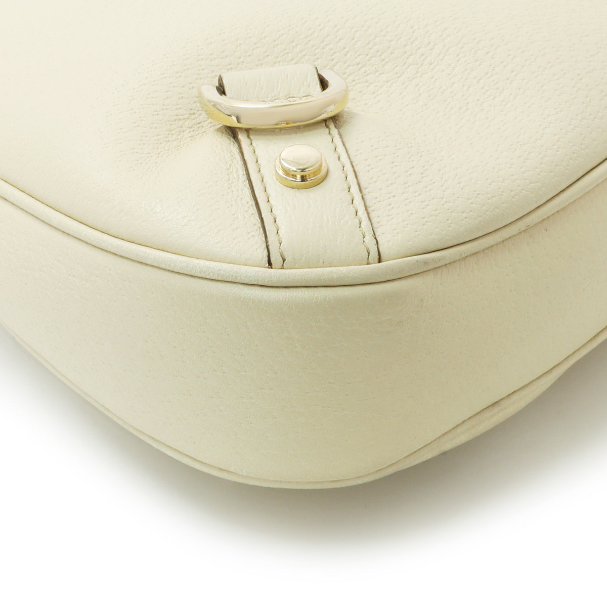 Gucci White Calfskin Abbey D Ring Hobo Handbags Gucci