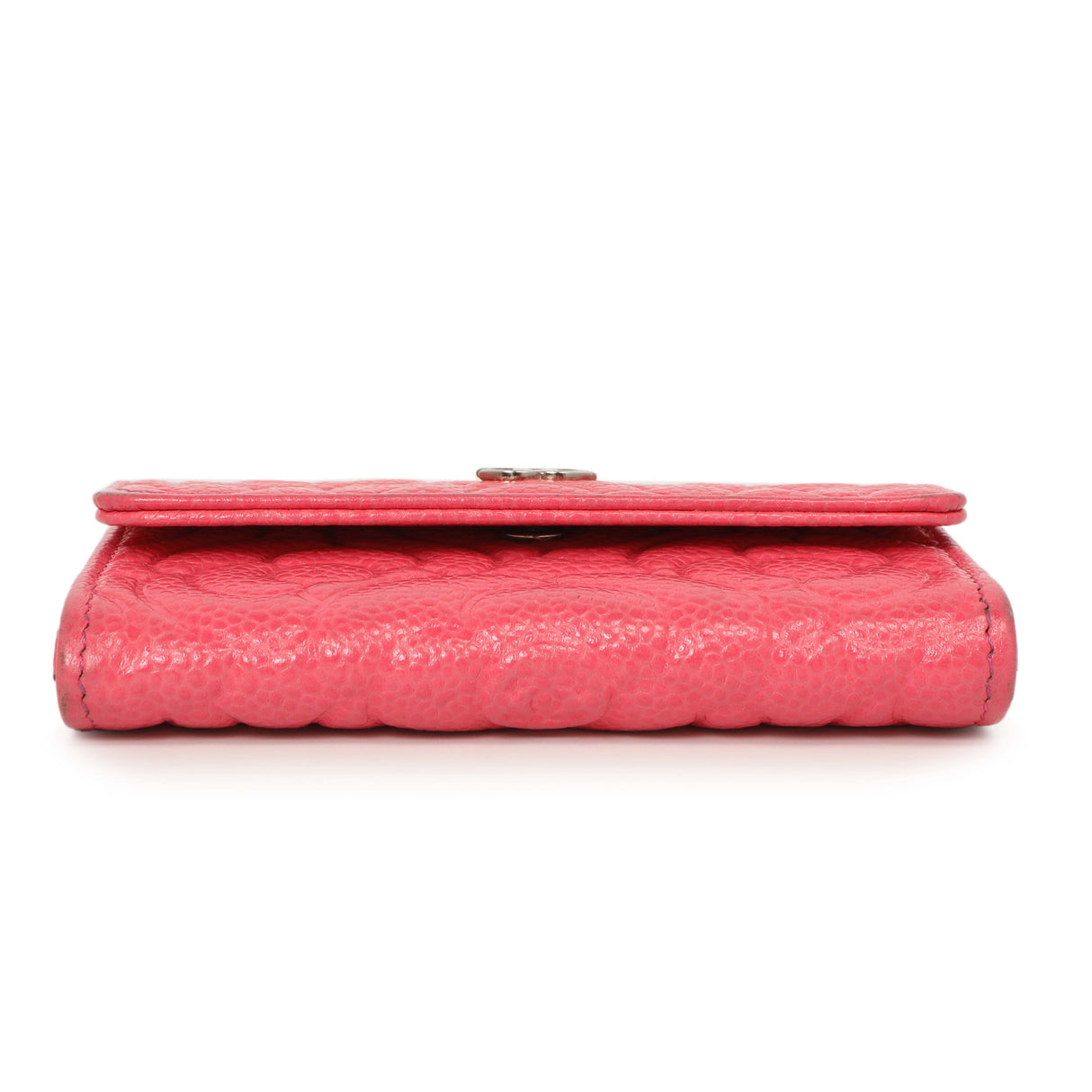 Chanel Pink Caviar Camellia Card Holder Accessories Chanel