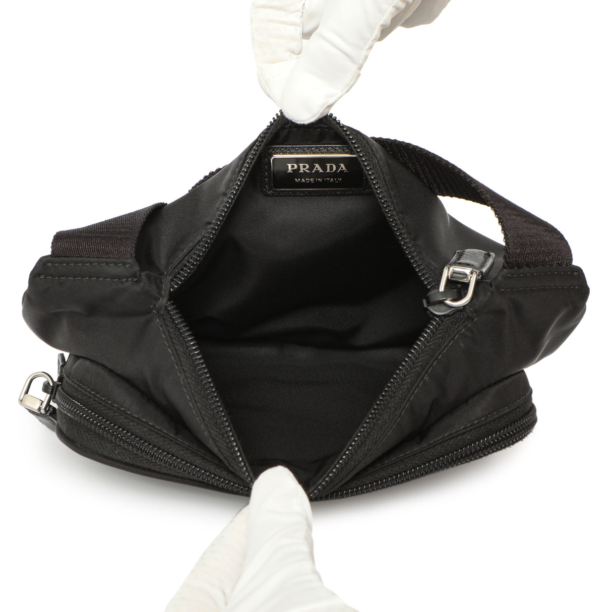 Prada Black Re-Nylon Belt Bag Handbags Prada
