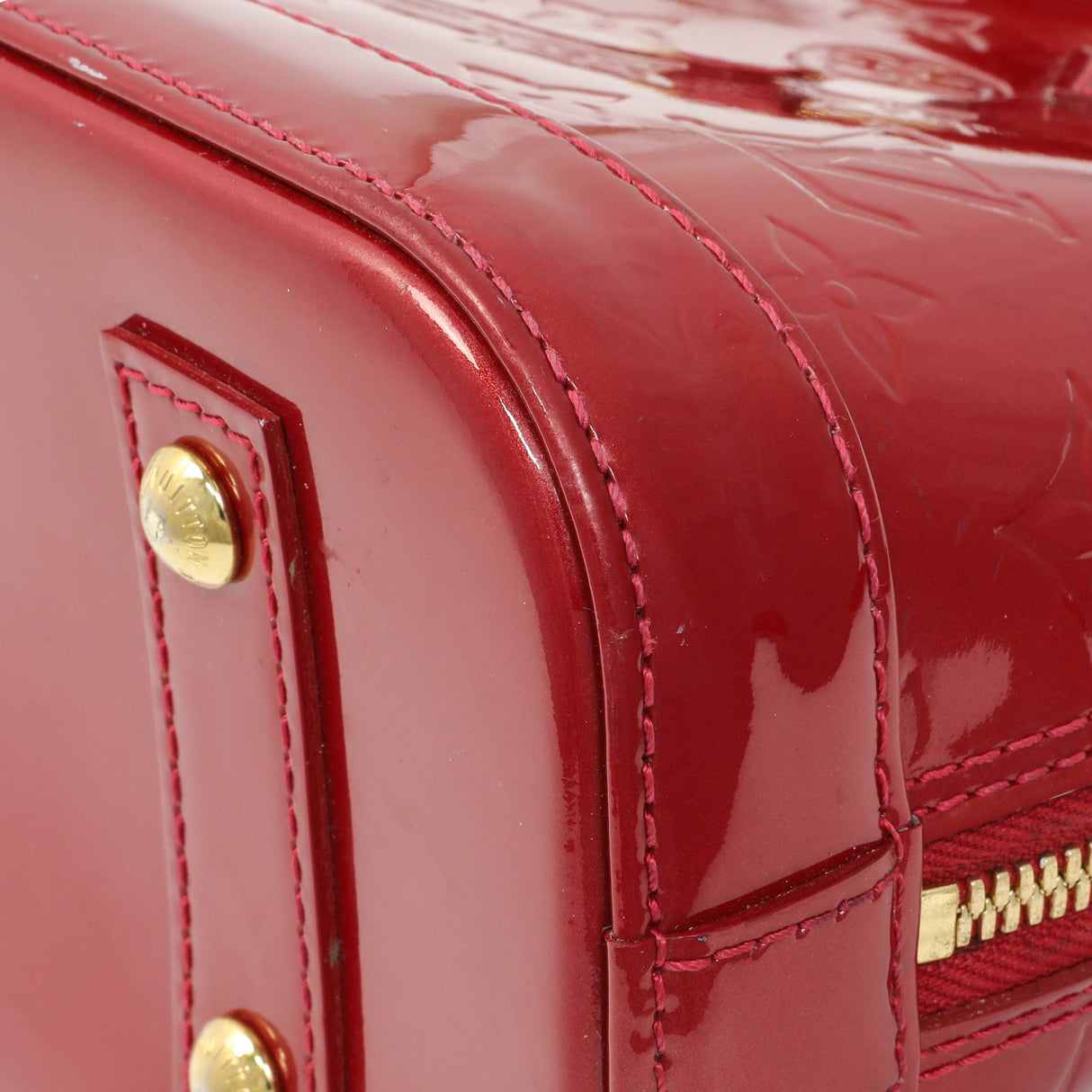 Louis Vuitton Red Vernis Alma BB