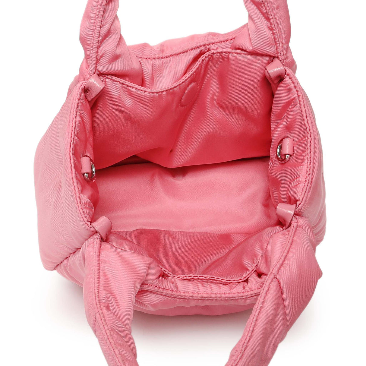 Prada Pink Re-Nylon Mini Padded Soft Tote Handbags Prada