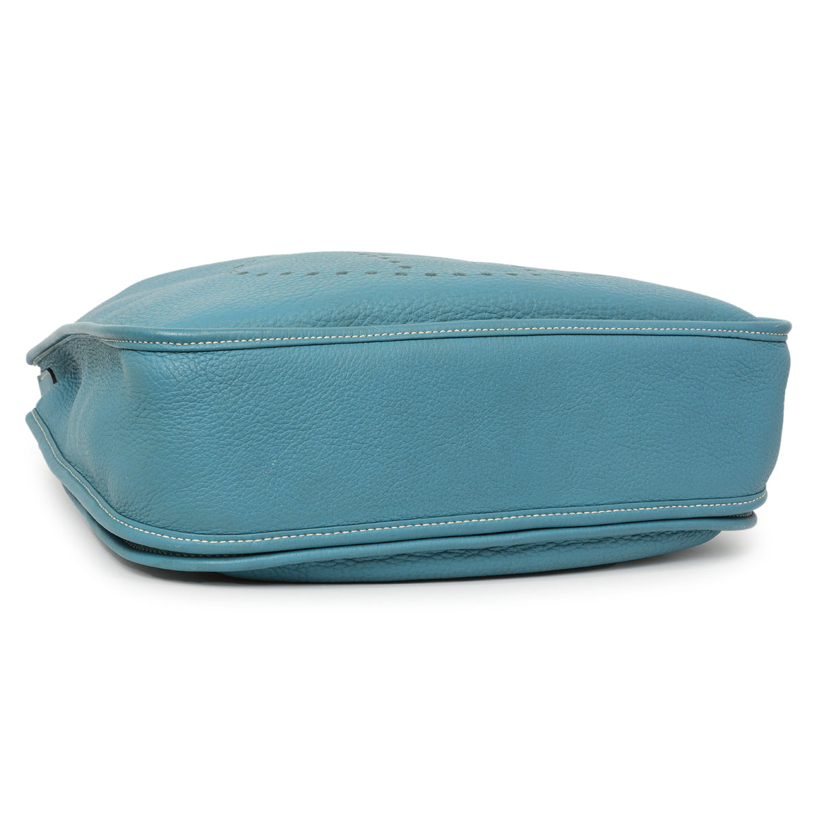 Hermes Blue Jean Clemence Evelyne III GM Handbags Hermes