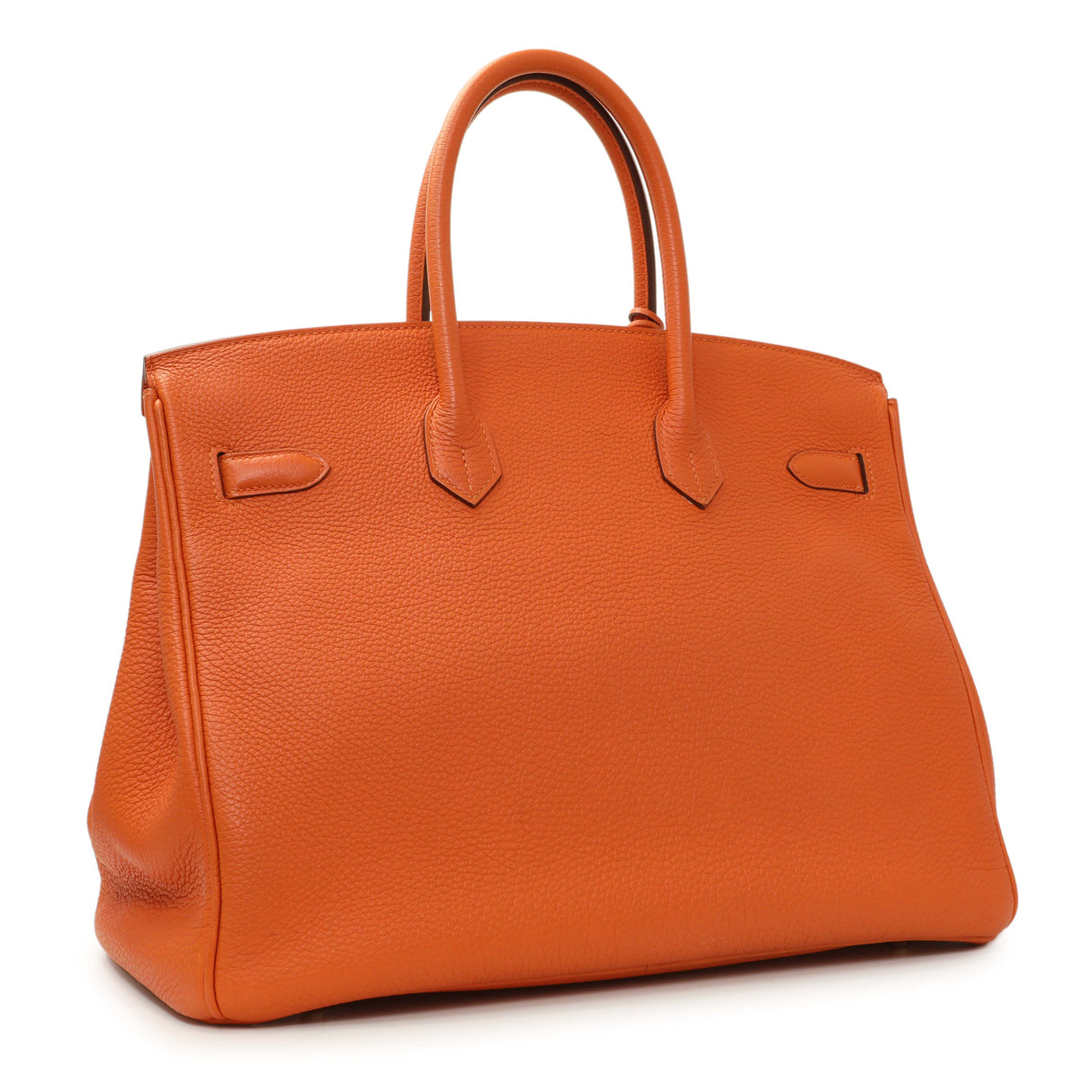 Hermes Orange Clemence Birkin 35 Handbags Hermes