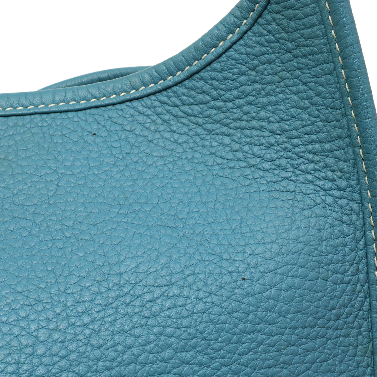 Hermes Blue Jean Clemence Evelyne III GM Handbags Hermes