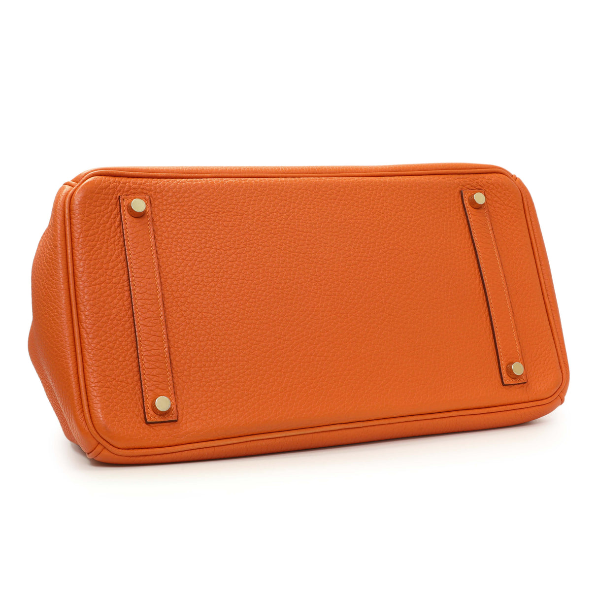 Hermes Orange Clemence Birkin 35 Handbags Hermes