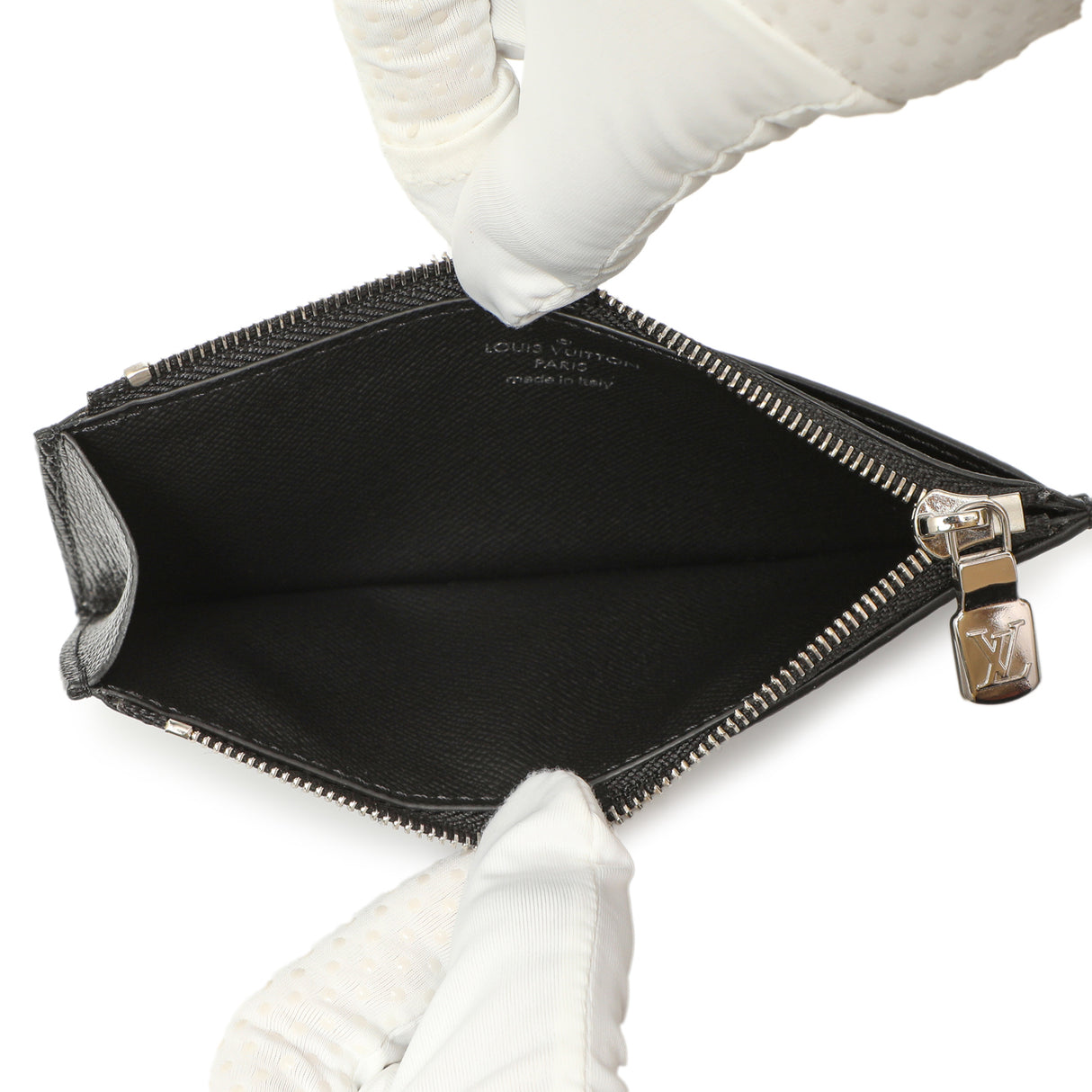 Louis Vuitton Monogram Eclipse Taiga Coin Card Holder Accessories Louis Vuitton