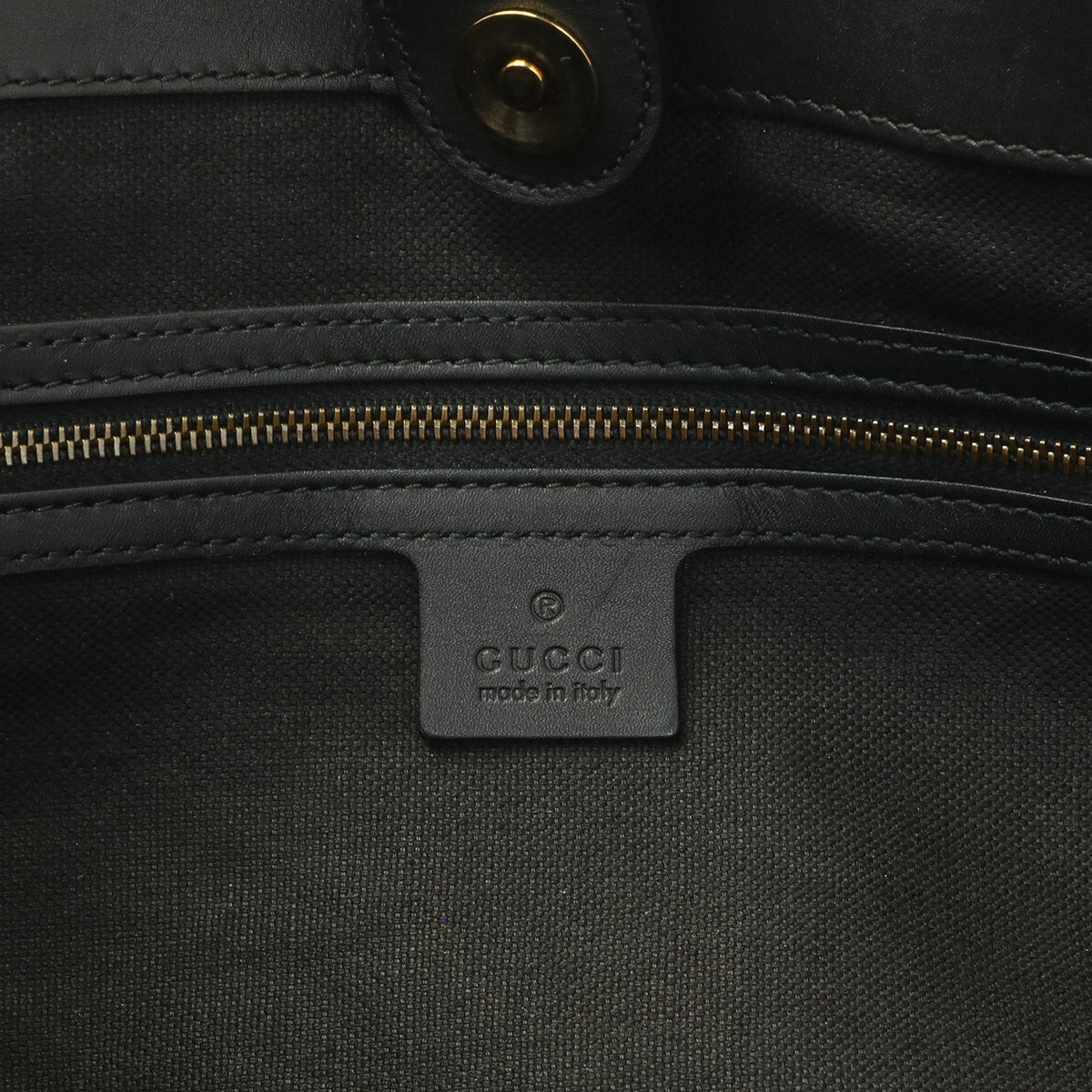 Gucci Black Nubuck Brocade Medium Soft Stirrup Tote Handbags Gucci