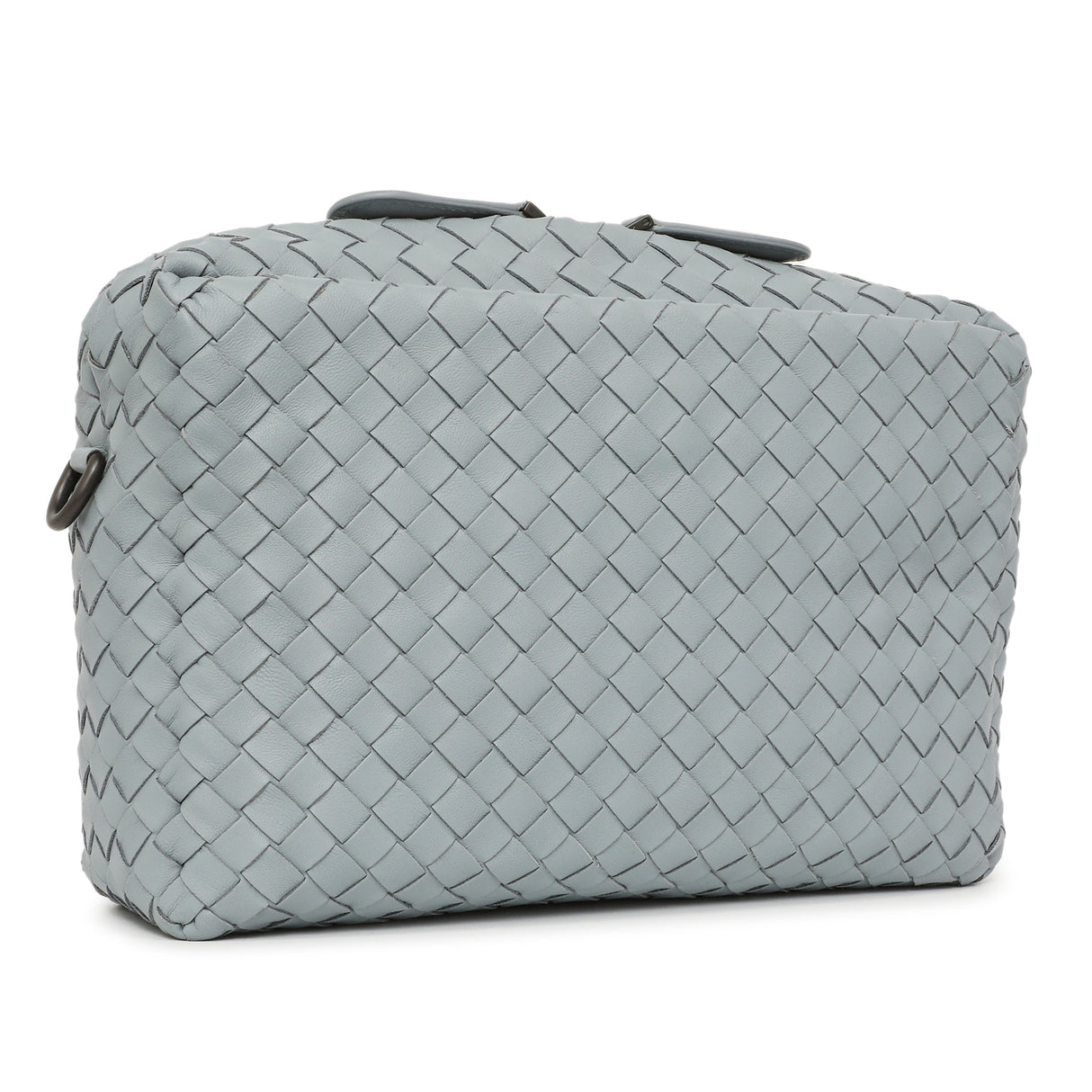 Bottega Veneta Blue Nappa Intrecciato Crossbody Bag Handbags Bottega Veneta