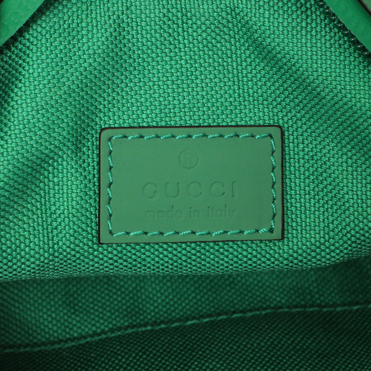 Gucci Green Rubber Effect Monogram GG Crossbody Bag Handbags Gucci