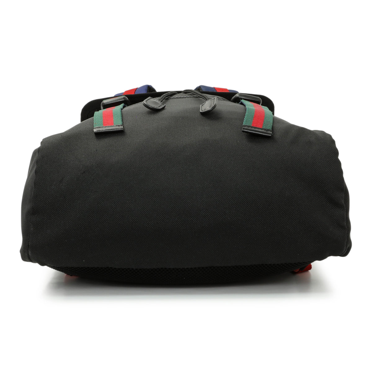 Gucci Black Techno Canvas Web Drawstring Backpack