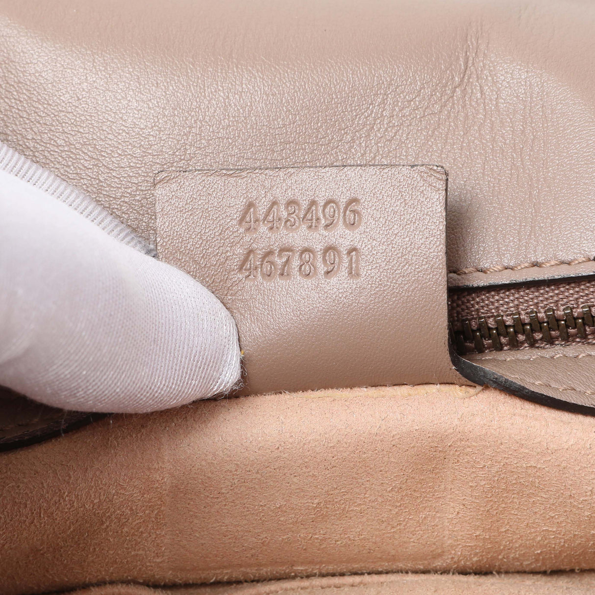 Gucci Porcelain Rose Calfskin Matelasse Medium GG Marmont Shoulder Bag Handbags Gucci