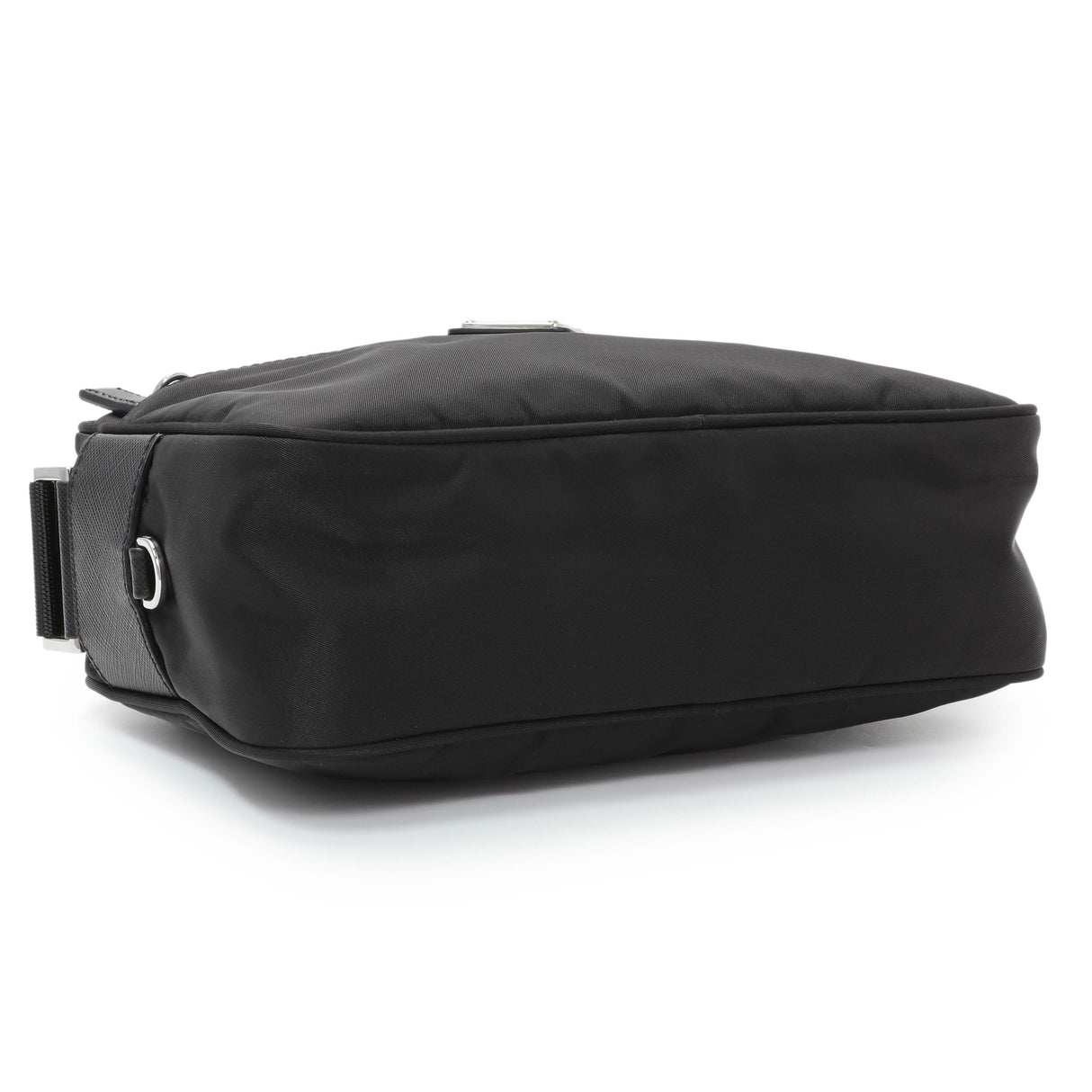 Prada Black Re-Nylon Vela Saffiano Pocket Double Zip Shoulder Bag Handbags Prada