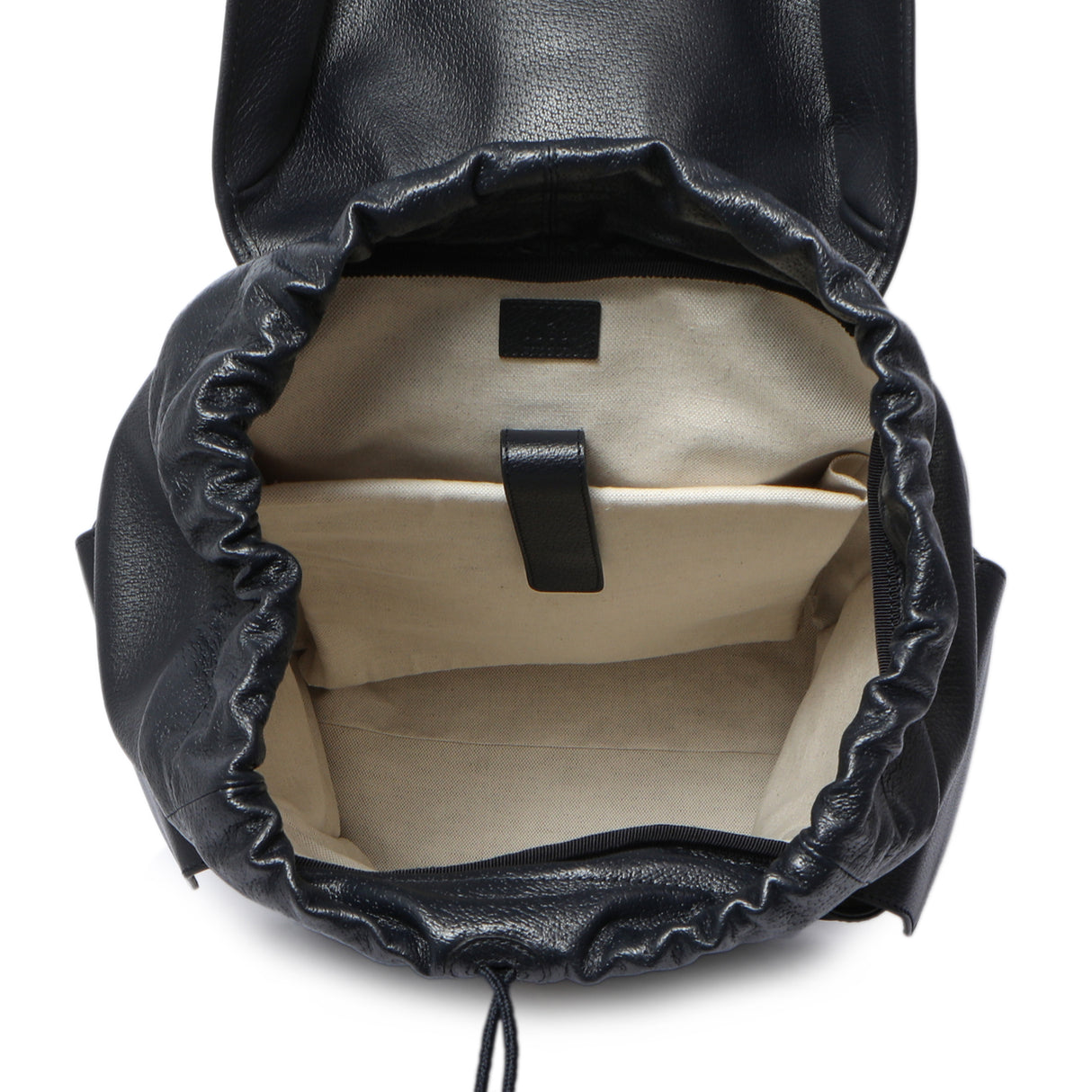 Gucci Blue Grained Calfskin Ophidia Double Buckle Backpack Handbags Gucci