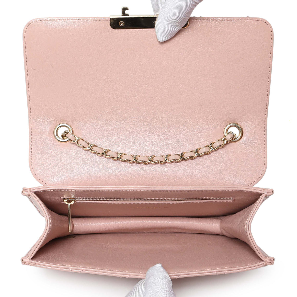 Chanel Pink Quilted Sheepskin Mini Beauty Lock Flap Handbags Chanel