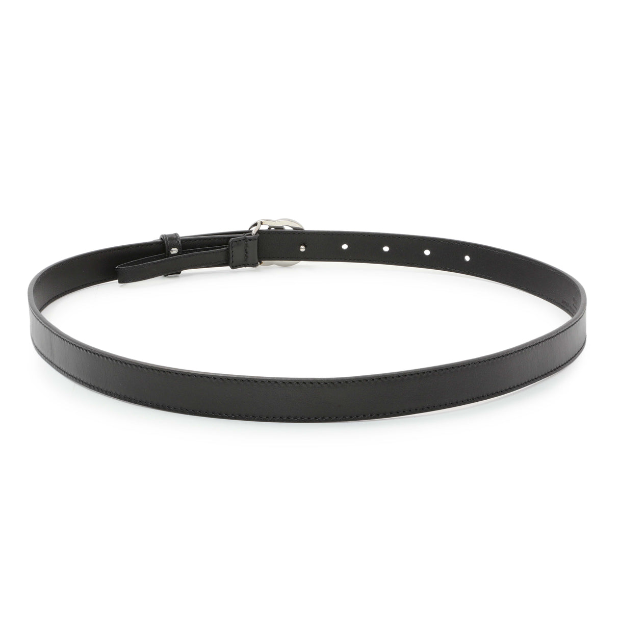 Gucci Black Calfskin GG Marmont 20mm Belt