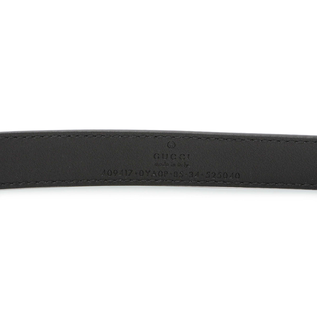 Gucci Black Calfskin GG Marmont 20mm Belt