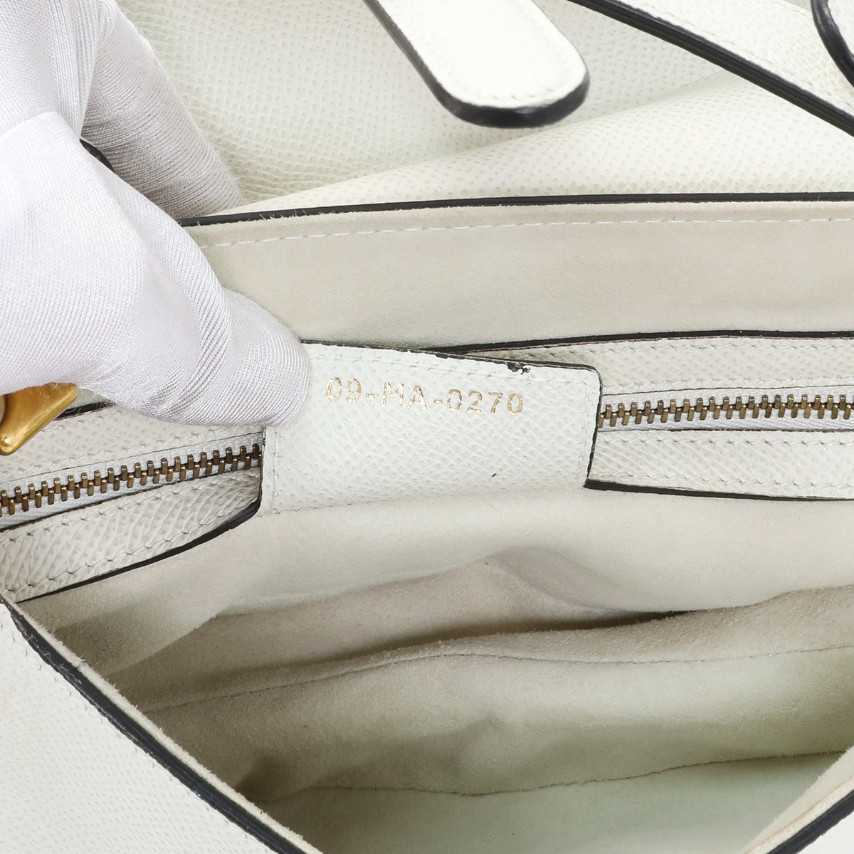 Christian Dior White Grained Calfskin Saddle Bag Handbags Christian Dior