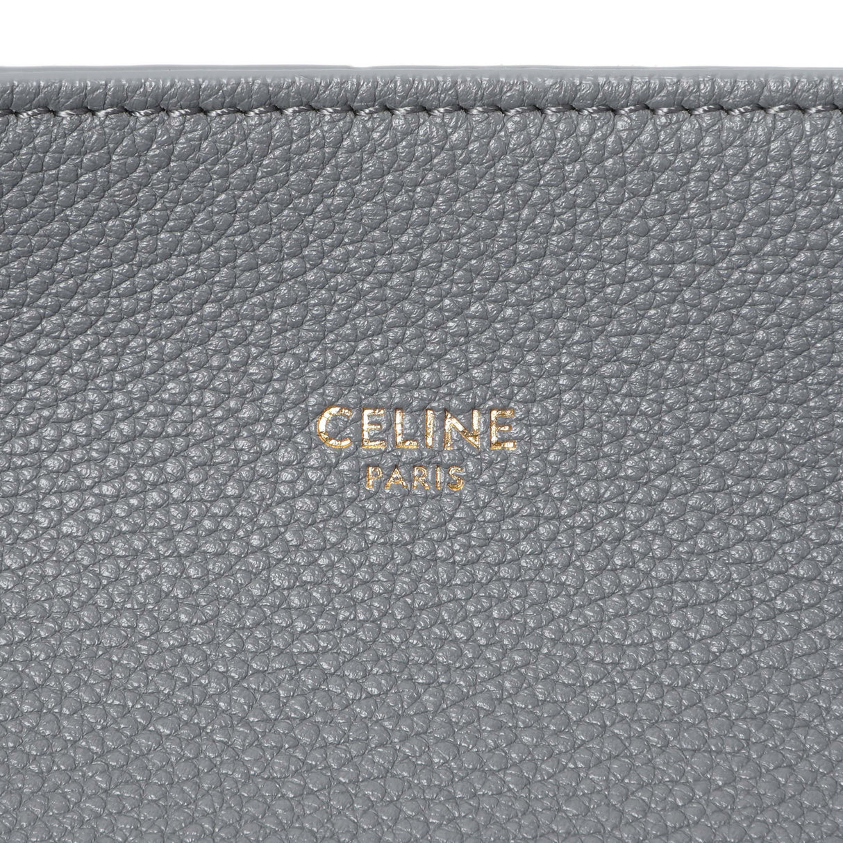 Celine Grey Soft Grained Calfskin Medium Belt Cabas Phantom Handbags Celine