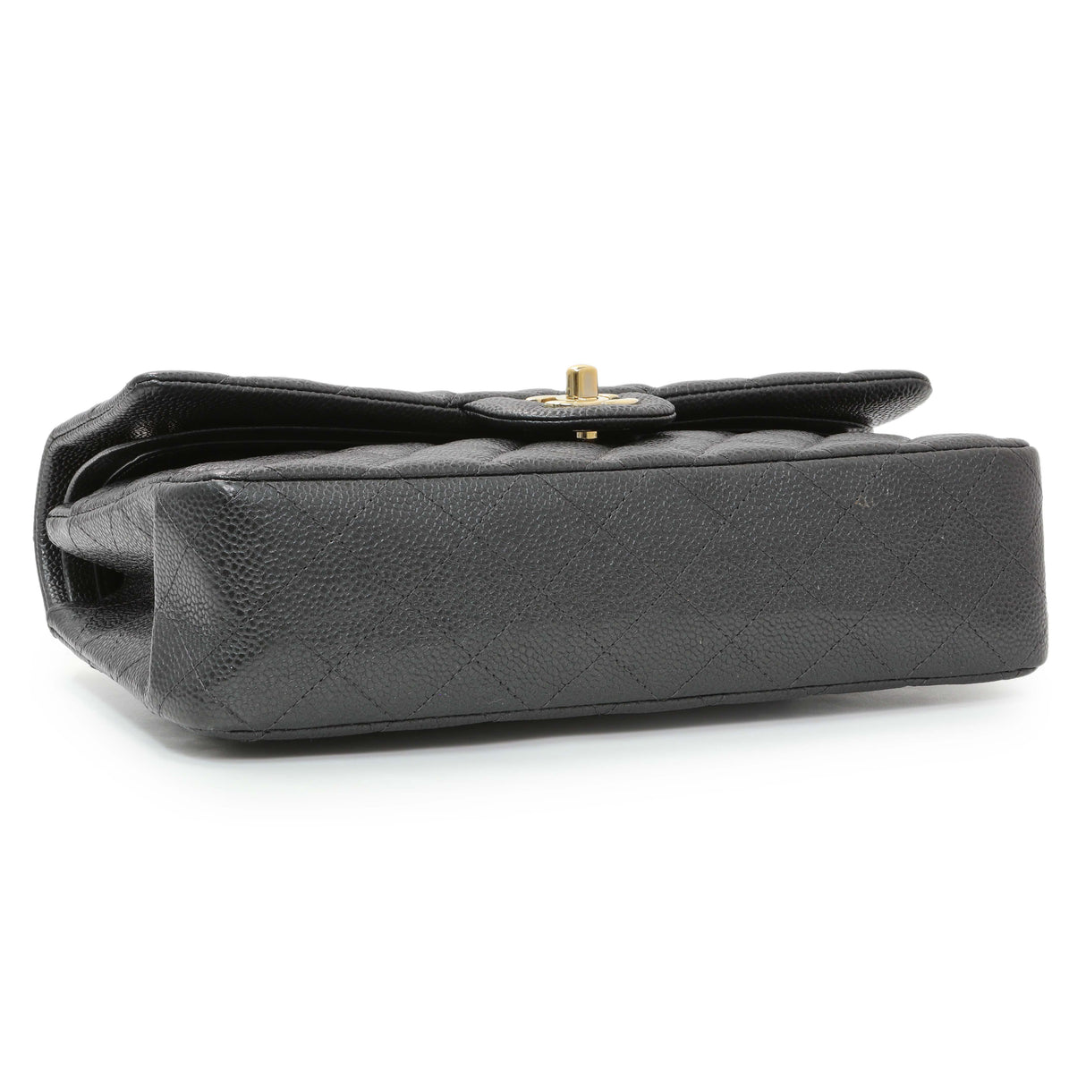 Chanel Dark Grey Caviar Medium Classic Double Flap