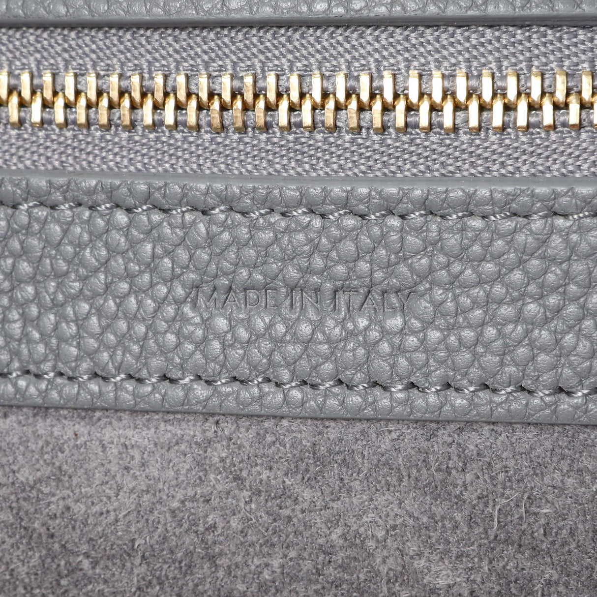 Celine Grey Soft Grained Calfskin Medium Belt Cabas Phantom Handbags Celine