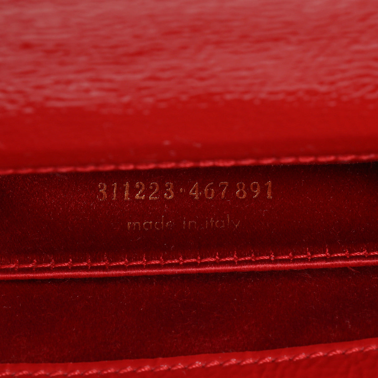 Saint Laurent Red Textured Patent Monogram Large Belle De Jour Clutch Handbags Saint Laurent