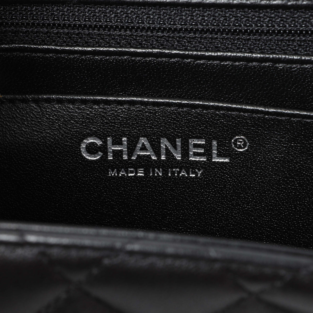 Chanel Black Quilted Lambskin Mini Square Flap Handbags Chanel