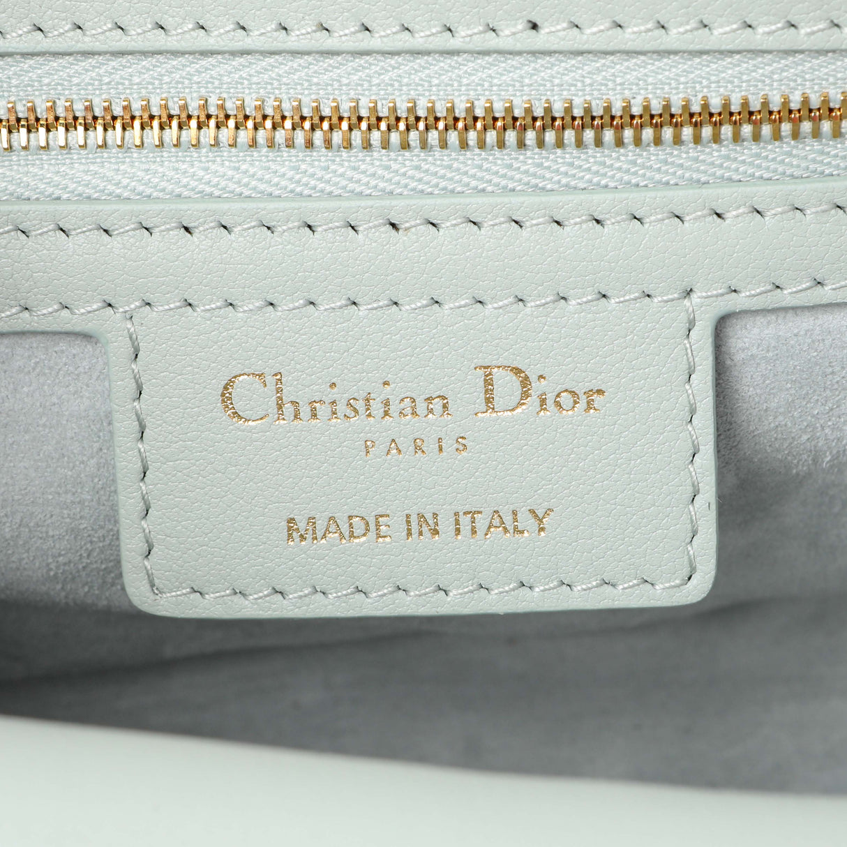 Christian Dior Light Blue Lambskin Cannage Small Jolie Top Handle Bag Handbags Christian Dior