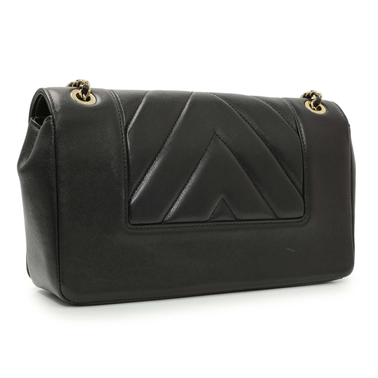 Chanel Black Sheepskin Medium Vintage Mademoiselle Flap Handbags Chanel