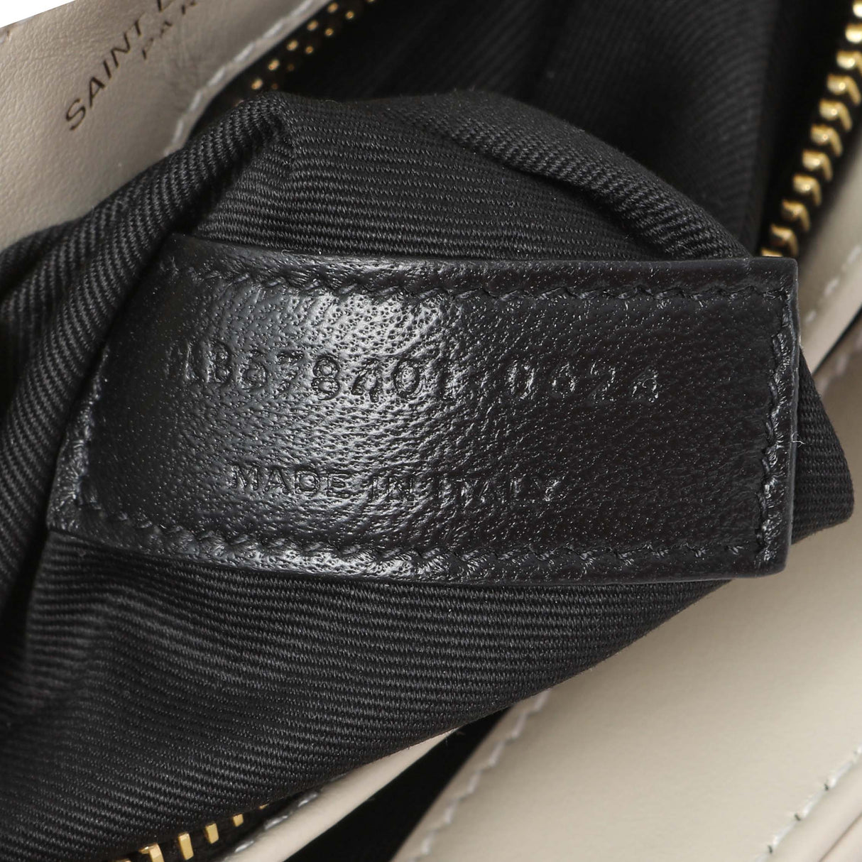 Saint Laurent Crema Calfskin Monogram Toy Loulou Crossbody Handbags Saint Laurent