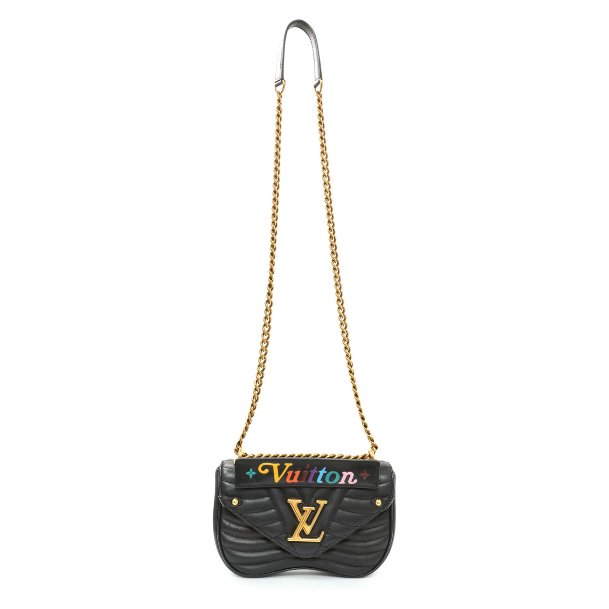 Louis Vuitton Black Calfskin New Wave Chain PM Handbags Louis Vuitton