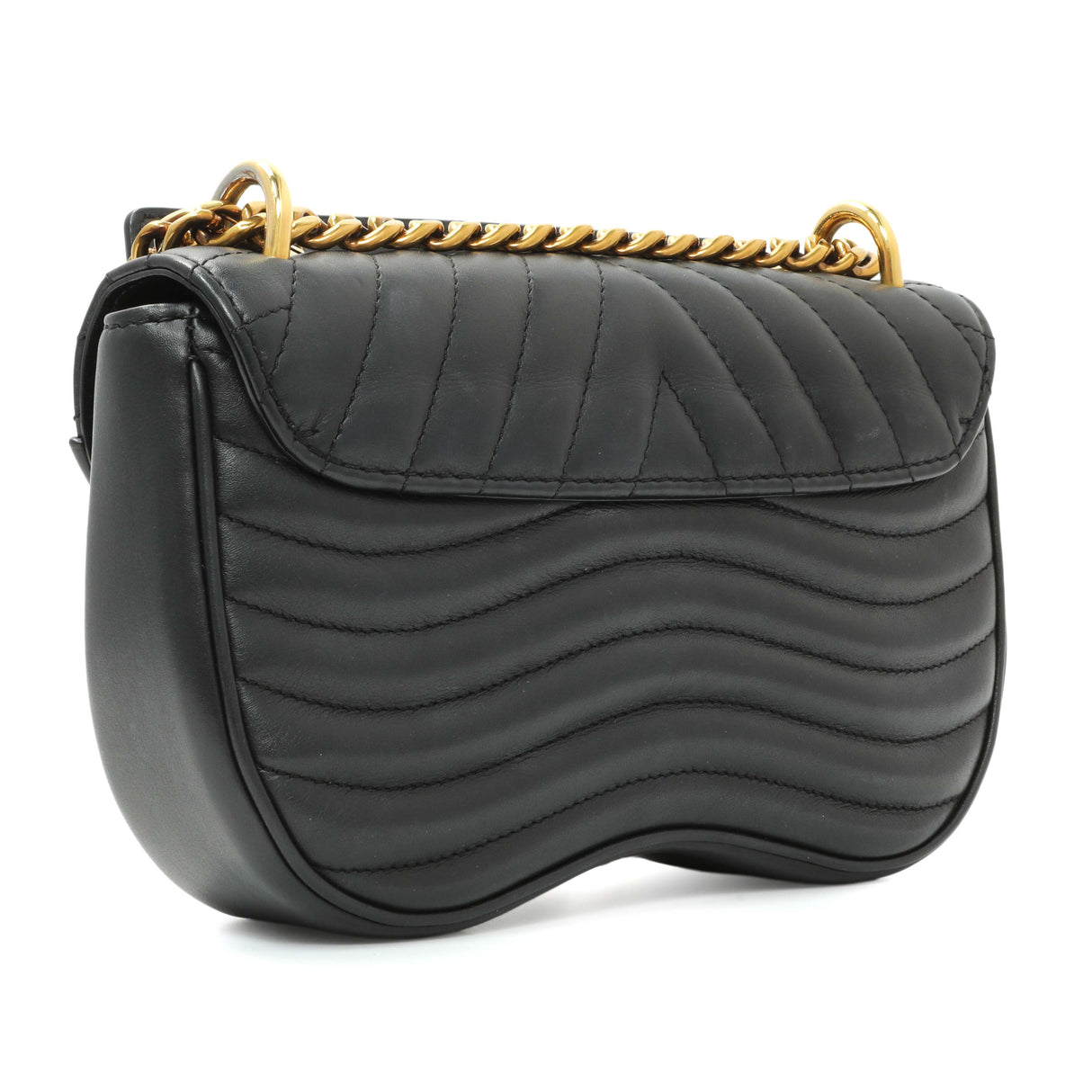 Louis Vuitton Black Calfskin New Wave Chain PM Handbags Louis Vuitton