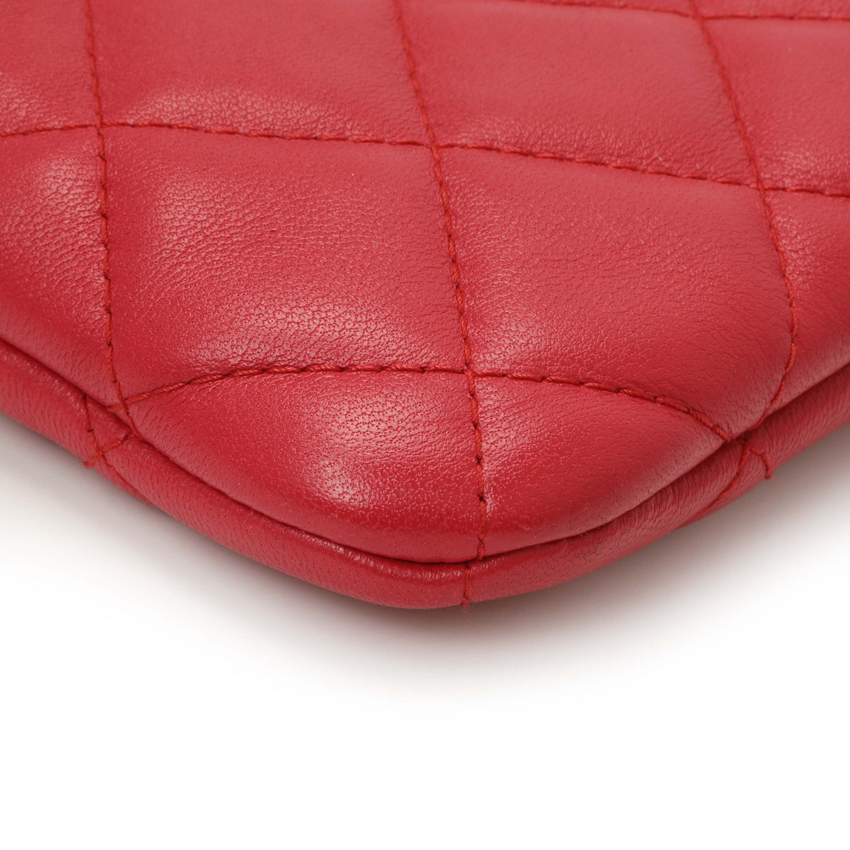 Chanel Pink Quilted Lambskin Medium Cosmetic Case Accessories Chanel