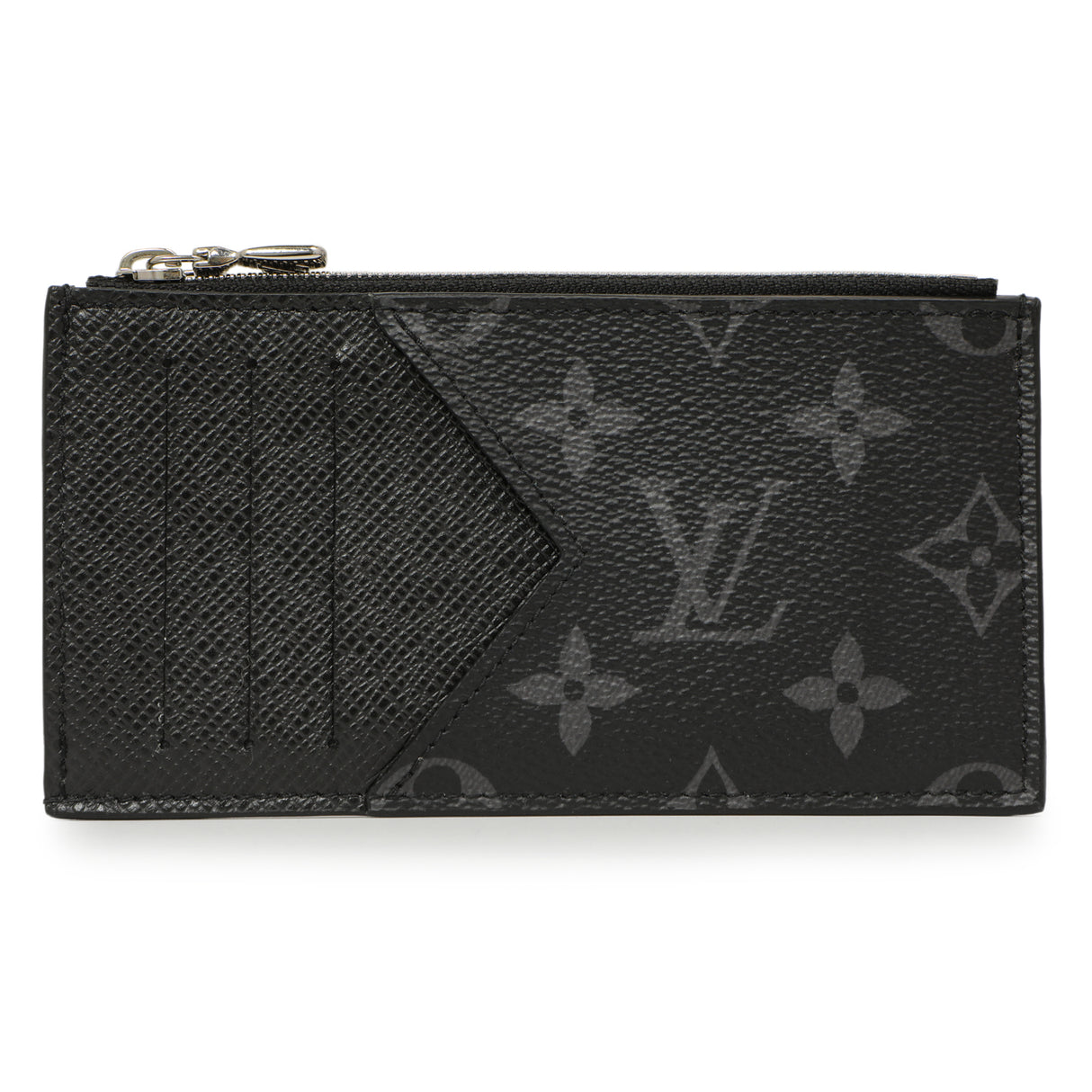 Louis Vuitton Monogram Eclipse Taiga Coin Card Holder Accessories Louis Vuitton