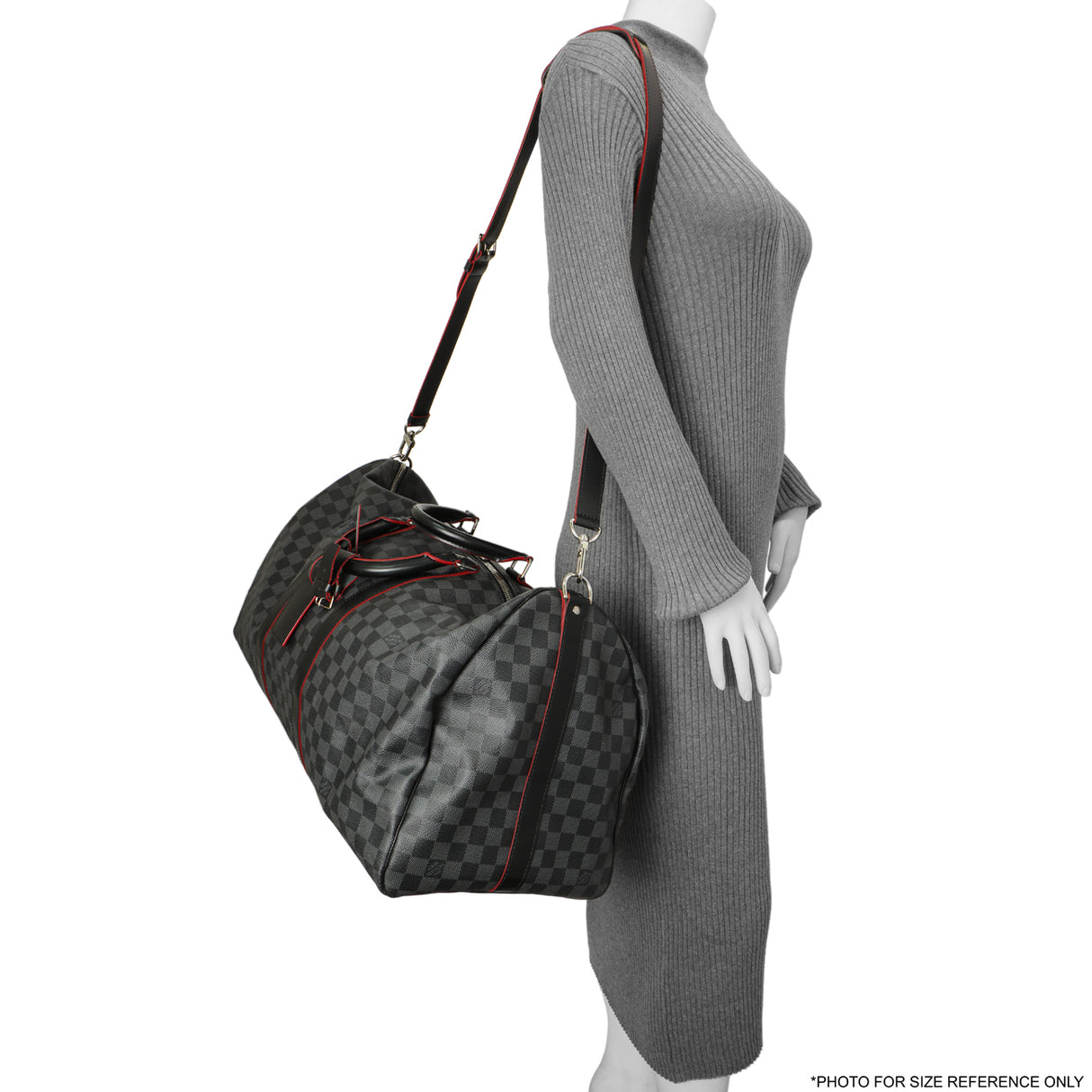 Louis Vuitton Damier Graphite Keepall 55 Bandouliere Handbags Louis Vuitton