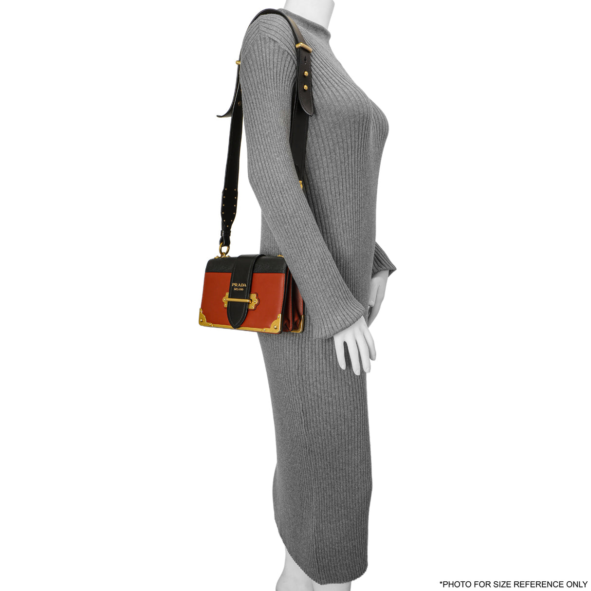 Prada Cotto Nero City Calf Saffiano Cahier Bag Handbags Prada