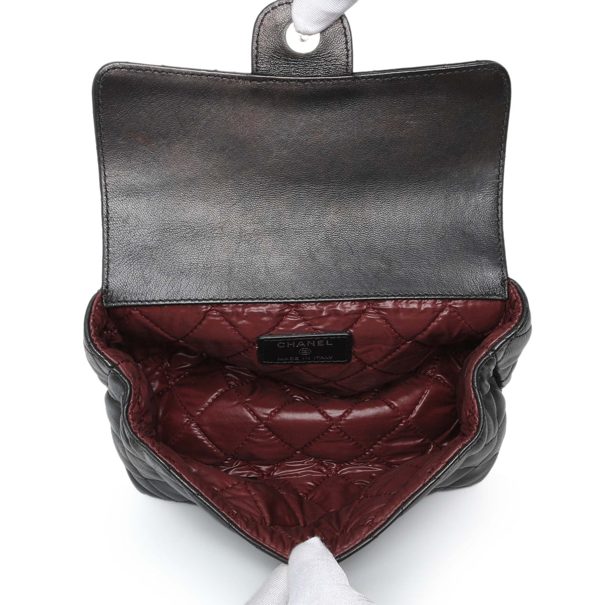 Chanel Quilted Lambskin Flap Cosmetic Case Accessories Chanel