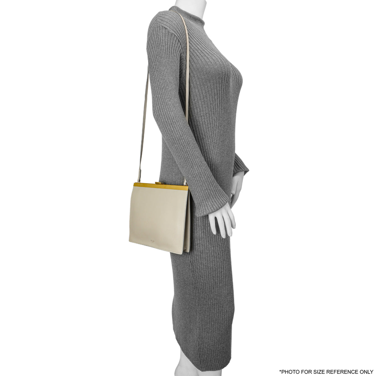 Celine Light Grey Smooth Calfskin Mini Clasp Bag Handbags Celine